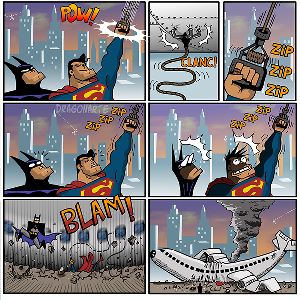 Dragonarte - 💪🔥⚡️O SUBSTITUTO 💪🔥⚡ 💪🔥⚡️The SUBSTITUTE 💪🔥⚡ 💪🔥⚡️El  SUSTITUTO 💪🔥⚡ #strips #comics #hq #tirinhas #comics #quadrinhos #dragao # dragon #batman #superman #dccomics #dc #superman #batman